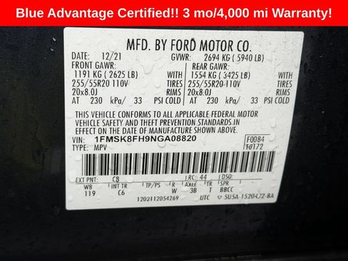 Used 2022 Ford Explorer Limited w/ Equipment Group 301A AWD/4WD image 27
