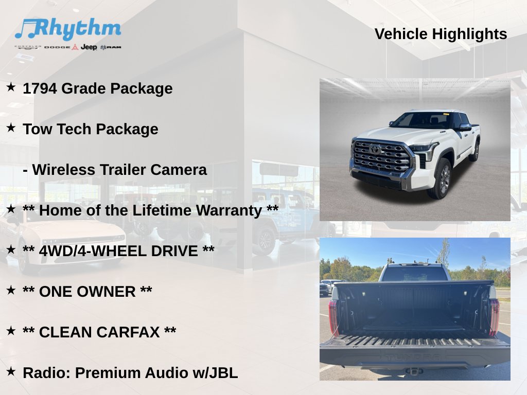 Used 2025 Toyota Tundra 1794 Edition w/ Tow Tech Package AWD/4WD image 5