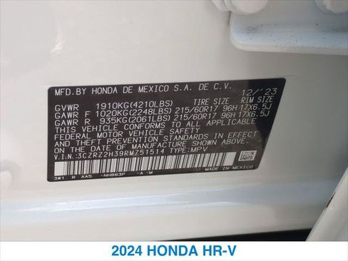Certified 2024 Honda HR-V LX image 26