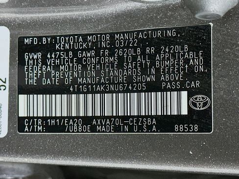 Used 2022 Toyota Camry SE FWD image 12