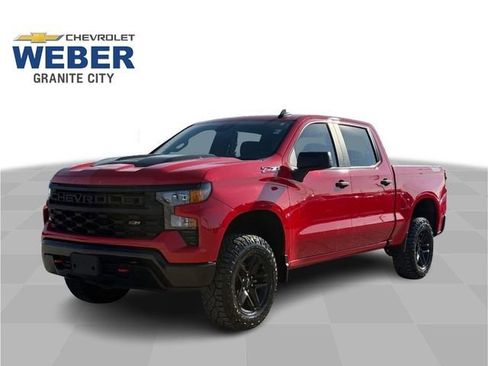 Certified 2023 Chevrolet Silverado 1500 Custom Trail Boss w/ LPO, Dark Essentials Package AWD/4WD image 1