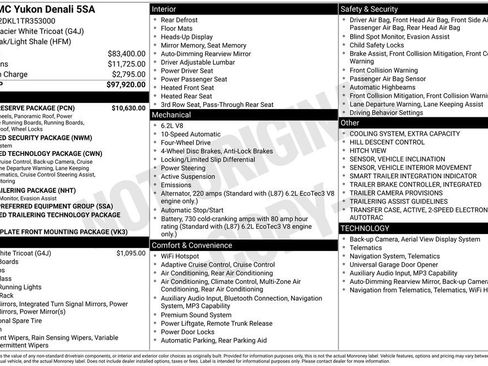 New 2026 GMC Yukon Denali w/ Denali Reserve Package AWD/4WD image 3