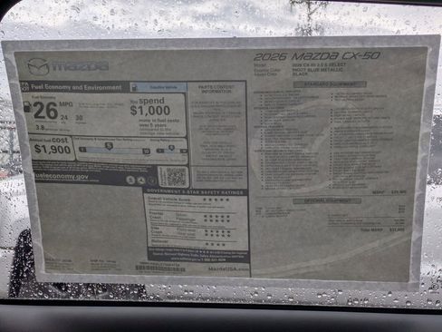 New 2026 MAZDA CX-50 AWD 2.5 S w/ Cargo Package image 31