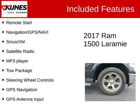 Used 2017 RAM 1500 Laramie w/ Convenience Group AWD/4WD image 3