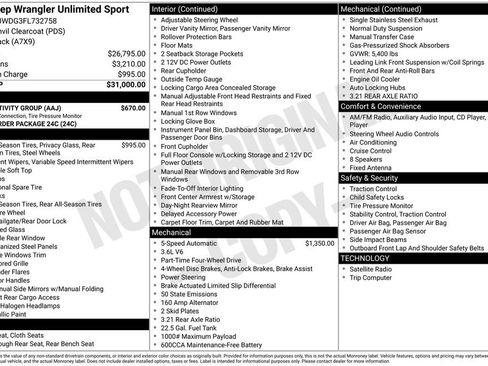 Used 2015 Jeep Wrangler Unlimited Sport w/ Connectivity Group image 12