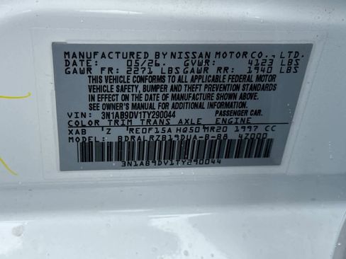 New 2026 Nissan Sentra SR FWD image 34