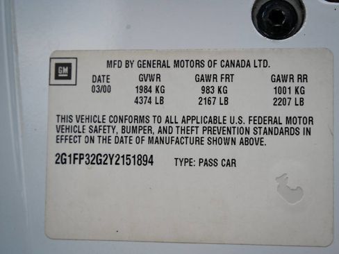 Used 2000 Chevrolet Camaro Z28 w/ SS Performance/Appearance Pkg image 93