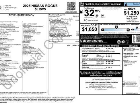 Used 2025 Nissan Rogue SL w/ SL Premium Package FWD image 15