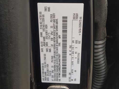 Used 2022 Ford Escape SE w/ Cold Weather Package AWD/4WD image 33