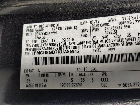 Used 2019 Ford Escape SE AWD/4WD image 33