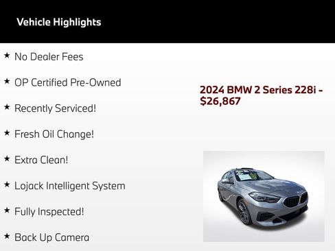Used 2024 BMW 228i Gran Coupe FWD image 3