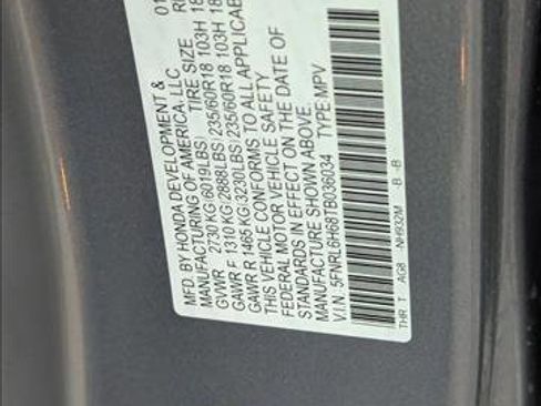 New 2026 Honda Odyssey EX-L image 16