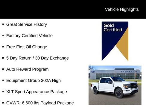 Certified 2023 Ford F150 XLT w/ Equipment Group 302A High image 4