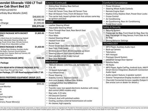 Used 2020 Chevrolet Silverado 1500 LT Trail Boss AWD/4WD image 12