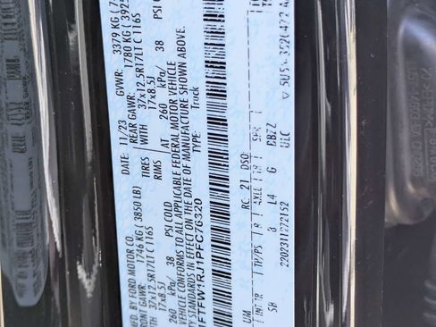 Certified 2023 Ford F150 Raptor w/ Equipment Group 802A Raptor R AWD/4WD image 16