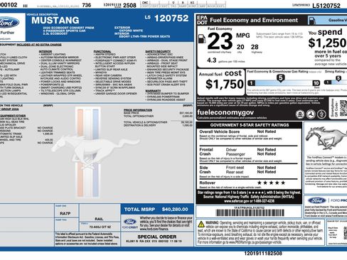 Used 2020 Ford Mustang Premium RWD image 3