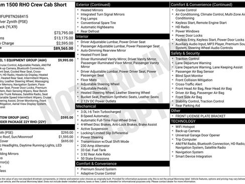 New 2026 RAM 1500 RHO w/ RHO Level 1 Equipment Group image 27