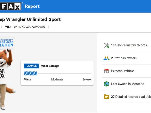 Used 2018 Jeep Wrangler Unlimited Sport image 3