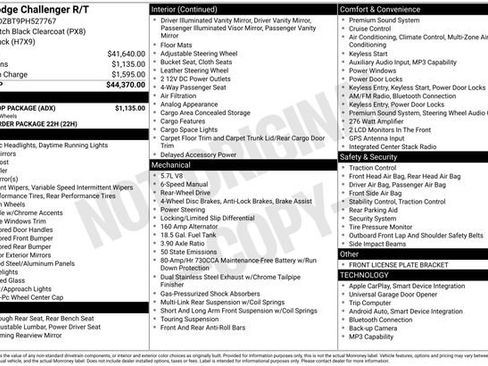 Used 2023 Dodge Challenger R/T w/ Blacktop Package RWD image 6