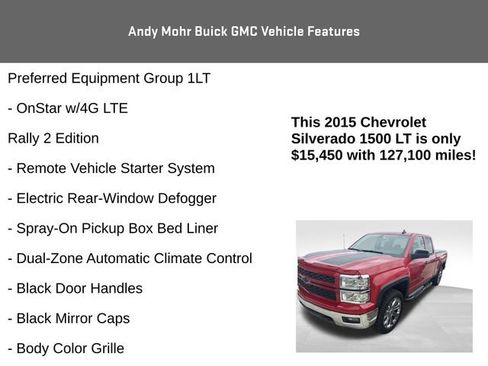 Used 2015 Chevrolet Silverado 1500 LT w/ Rally 2 Edition AWD/4WD image 16