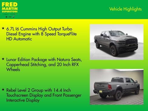 New 2026 RAM 2500 Rebel w/ Rebel Level 2 Equipment Group AWD/4WD image 7