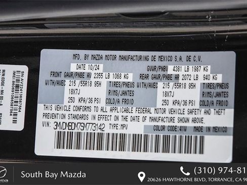 Certified 2025 MAZDA CX-30 AWD 2.5 S w/ Premium Package image 28