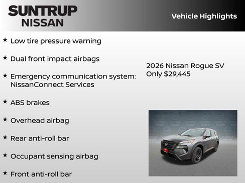 New 2026 Nissan Rogue SV AWD/4WD image 16