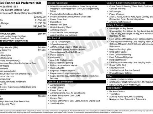 New 2026 Buick Encore GX Preferred w/ Comfort Package AWD/4WD image 7