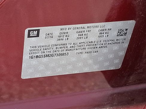 Certified 2016 Chevrolet Cruze Premier FWD image 32