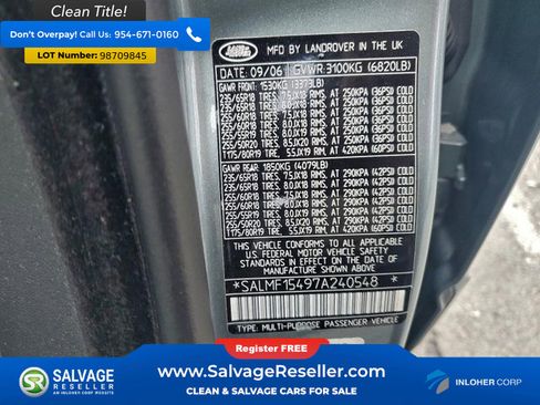 Used 2007 Land Rover Range Rover HSE image 16