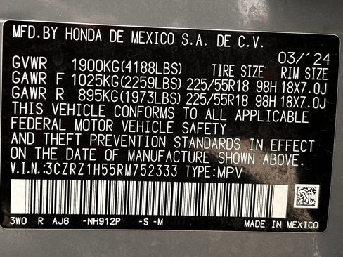 Used 2024 Honda HR-V Sport image 35