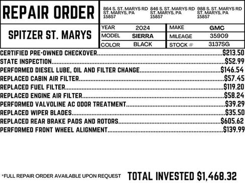 Used 2024 GMC Sierra 2500 Denali Ultimate w/ Snow Plow Prep/Camper Package image 2