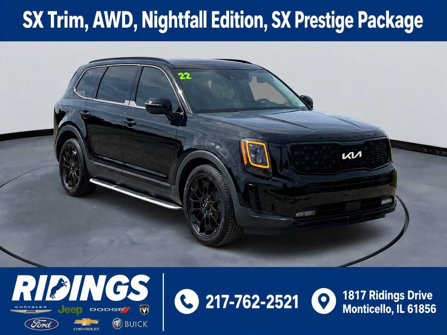 Used 2022 Kia Telluride SX w/ SX Prestige Package AWD/4WD image 1