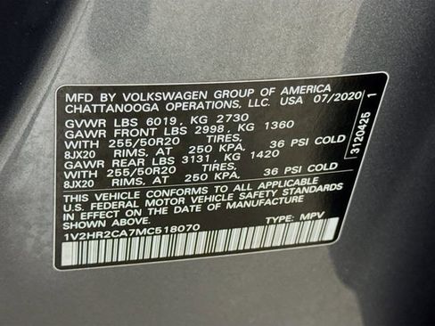 Used 2021 Volkswagen Atlas SE w/ Towing Package image 29