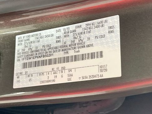 Used 2022 Ford F150 XLT w/ Equipment Group 302A High AWD/4WD image 31