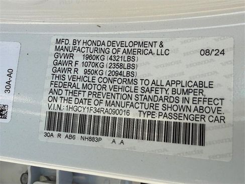 Used 2024 Honda Accord EX image 22
