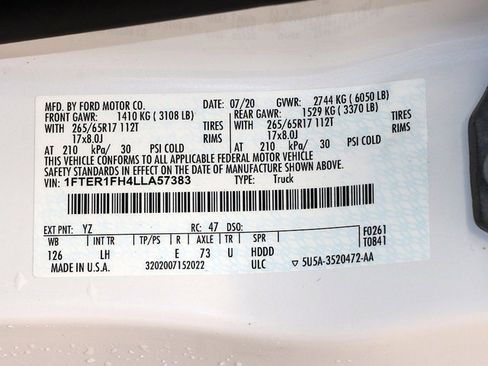 Used 2020 Ford Ranger XL w/ FX4 Off-Road Package image 24