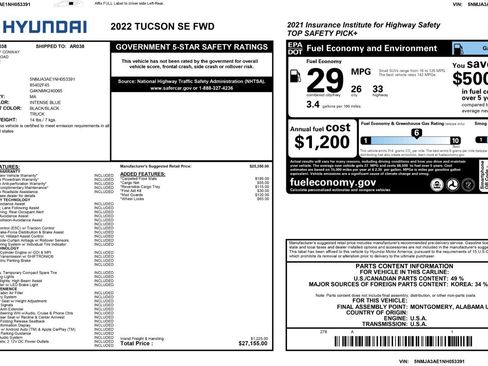 Used 2022 Hyundai Tucson SE FWD image 47