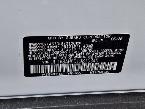 New 2026 Subaru WRX Premium AWD/4WD image 12