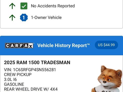 Used 2025 RAM 1500 Tradesman w/ Night Edition image 4