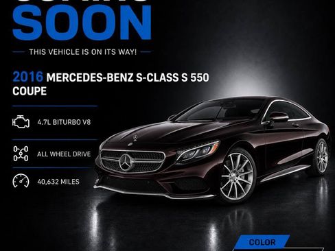 Used 2016 Mercedes-Benz S 550 4MATIC Coupe image 1