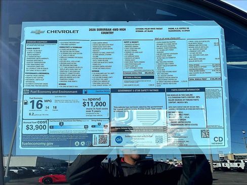 New 2026 Chevrolet Suburban High Country image 14