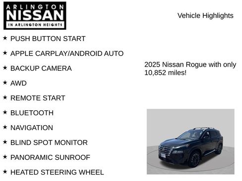 Used 2025 Nissan Rogue Platinum w/ Platinum Premium Package AWD/4WD image 8