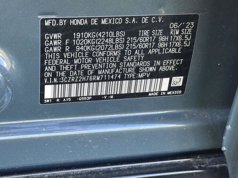 Certified 2024 Honda HR-V EX-L image 15