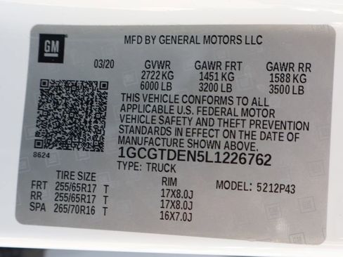 Used 2020 Chevrolet Colorado Z71 AWD/4WD image 59