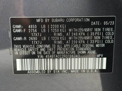 Certified 2024 Subaru Outback Premium AWD/4WD image 47