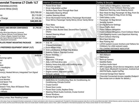 Used 2021 Chevrolet Traverse LT FWD image 3