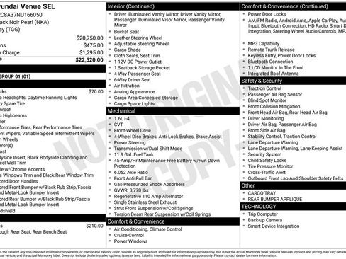 Used 2022 Hyundai Venue SEL image 17