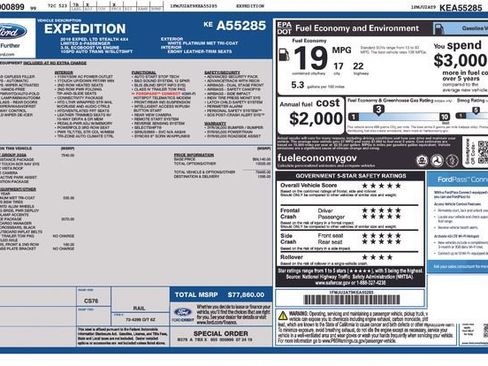 Used 2019 Ford Expedition Limited w/ Equipment Group 303A image 3