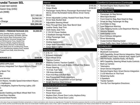 Used 2022 Hyundai Tucson SEL w/ Convenience + Premium Package FWD image 30